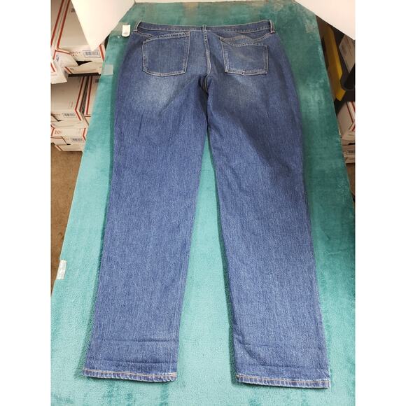 Old Navy Jeans Size 16 Tall Womens Blue Pants Stretch Mid Rise Boyfriend NWT - Picture 14 of 15